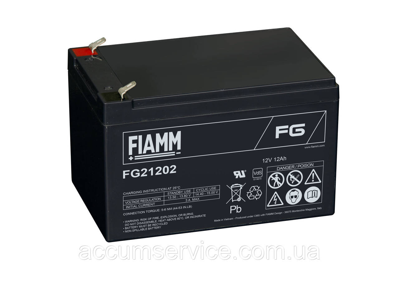 Акумулятор FIAMM FG 21202 — 12 V 12 Ah