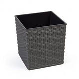 Кашпо декоративне підлогове Ламела ЮКА КРЕМОВИЙ 190 мм, фото 7