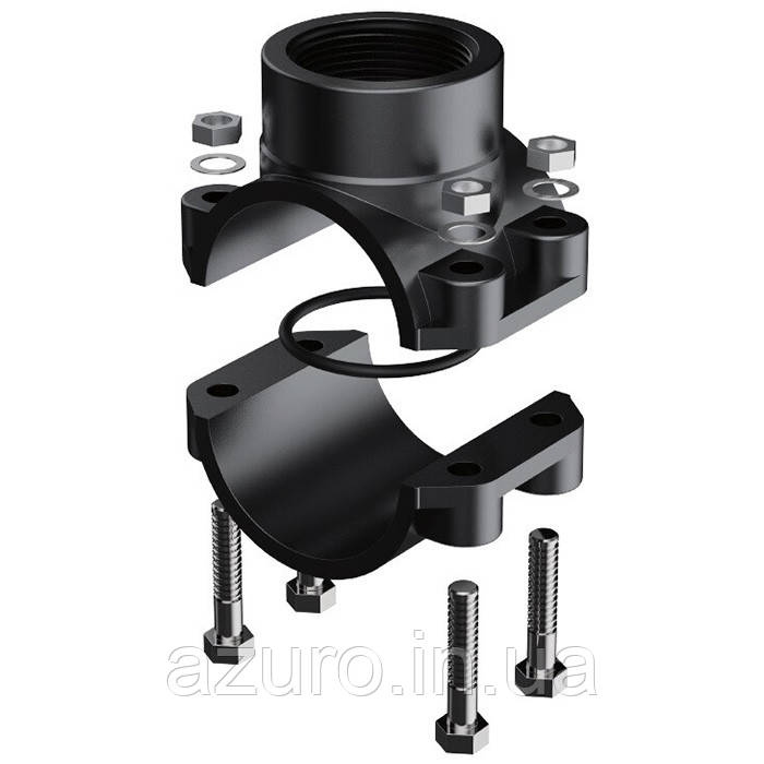 Хомут-врізка сідло зажимне ПП Era PCS0125 PN10, d25x1/2"