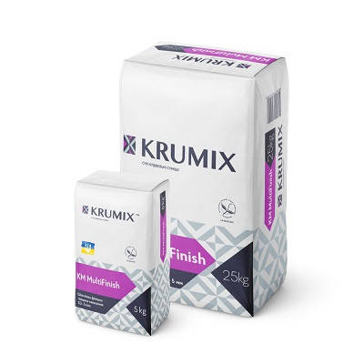 Шпаклівка гіпсова фінішна Krumix Multifinish, 25кг, фото 2