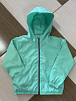 Дитяча вітровка на дівчинку р 122-146 м'ята