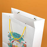 Великодні Пакети Подарункові Великі 320*150*350 Красиві Міцні пакети з ручками шнурками, фото 3