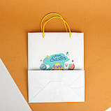 Великодні Пакети Подарункові Великі 320*150*350 Красиві Міцні пакети з ручками шнурками, фото 7