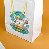 Великодні Пакети Подарункові Великі 320*150*350 Красиві Міцні пакети з ручками шнурками, фото 5