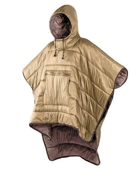 Спальний мішок-пончо Naturehike NH18D010-P, Hollow cotton, бронзовий