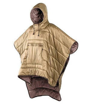 Спальний мішок-пончо Naturehike NH18D010-P, Hollow cotton, бронзовий