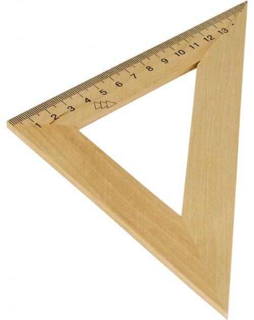 Трикутник 16 см 45*90*45 дерево