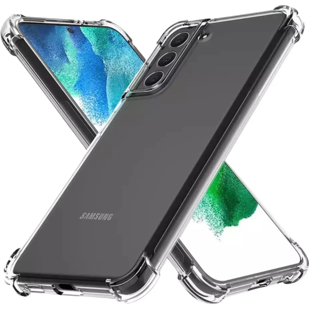 Захисний силіконовий чохол Shock Samsung Galaxy S21 FE Прозорий, фото 1
