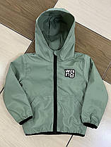 Вітровка для дітей на трикотажному підкладці, р.  92-116 олива