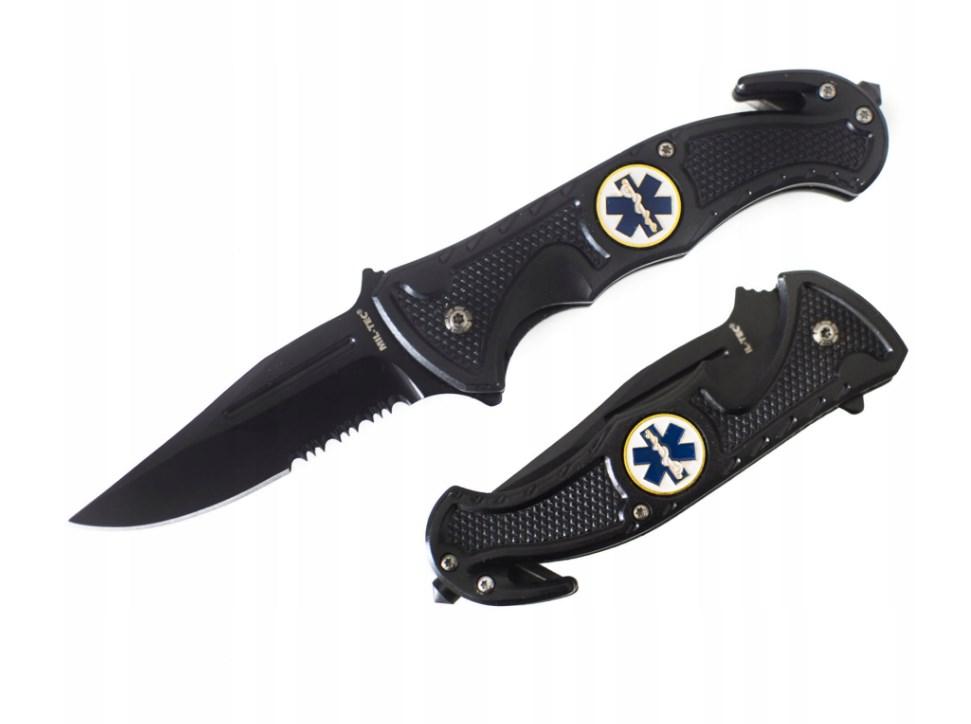 Ніж складний MIL-TEC Car Knife Rescue Black