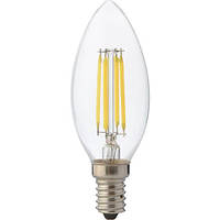 Лампа светодиодная 4W С37 Horoz Electric Filament flame-4 2700К E14 свеча теплая