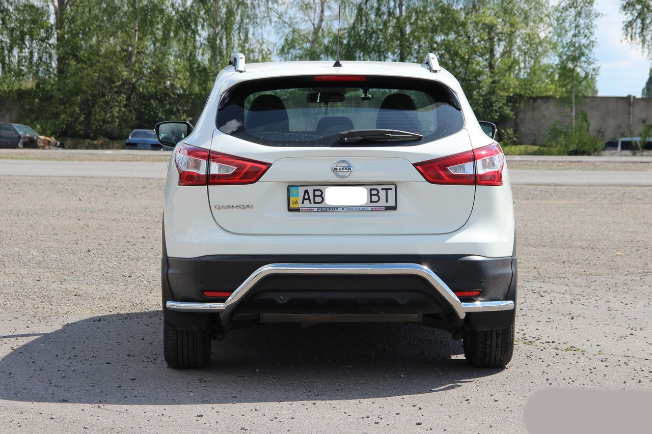 Захисна дуга на задній бампер Nissan Qashqai (2014+) - фото 4 - id-p297595469