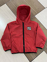 Дитяча вітровка на трикотажній підкладці р 92-116 червона