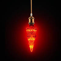 Лампа світлодіодна 2W декоративна Horoz Electric PINE червона E27