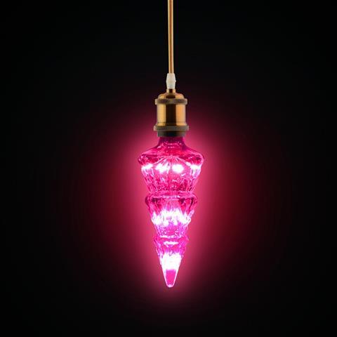Лампа світлодіодна 2W декоративна Horoz Electric PINE рожева E27