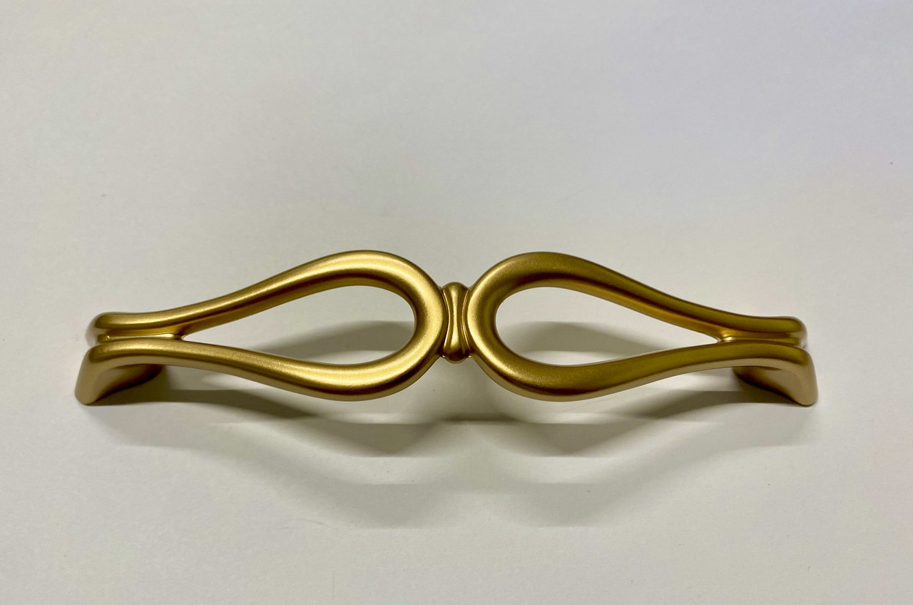 Ручка скоба сучасна класика MILANO GOLD GU-W7011 матове золото 128 мм