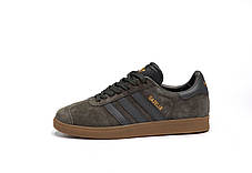Чоловічі Кросівки Adidas Gazelle Brown Gray / Адідас Газелі Коричневі з Сірим, фото 3