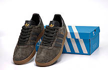 Чоловічі Кросівки Adidas Gazelle Brown Gray / Адідас Газелі Коричневі з Сірим, фото 5