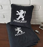 Подушка та плед в машину PEUGEOT, фото 3
