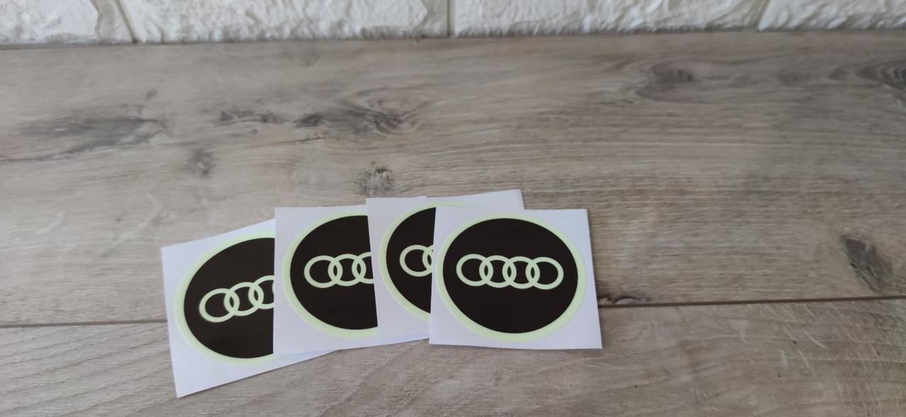 Захисна плівка на логотип авто Audi, 4 шт./1 уп (KG-6229)