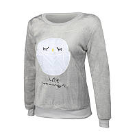 Жіноча піжама Lesko Owl L Сірий (10439-54932)