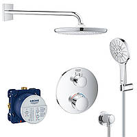 Душевая система скрытого монтажа GROHE Grohtherm с верхним душем латунная хром UA26415SC8