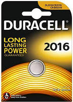 Батарейка Duracell 2016 Lithium 3V DL2016, CR2016