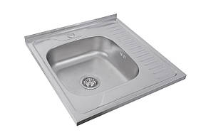Кухонна мийка з нержавіючої сталі Valeso САТИН 6060 L (0,7/160 мм)