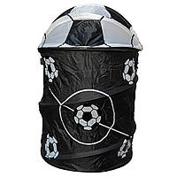 Кошик для іграшок - футбол, 57*38 см, чорно-білий, поліестер, арт. 518301
