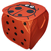 Кошик для іграшок - сонечно, 45*40 см, червоний, поліестер, арт. 518356