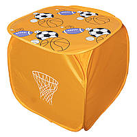 Кошик для іграшок - спорт, 45*40 см, помаранчевий, поліестер, арт. 518363