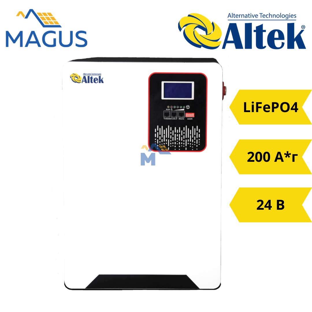 Акумуляторна батарея LiFePO4 Altek Atlas В3 24 В 5.12 кBт