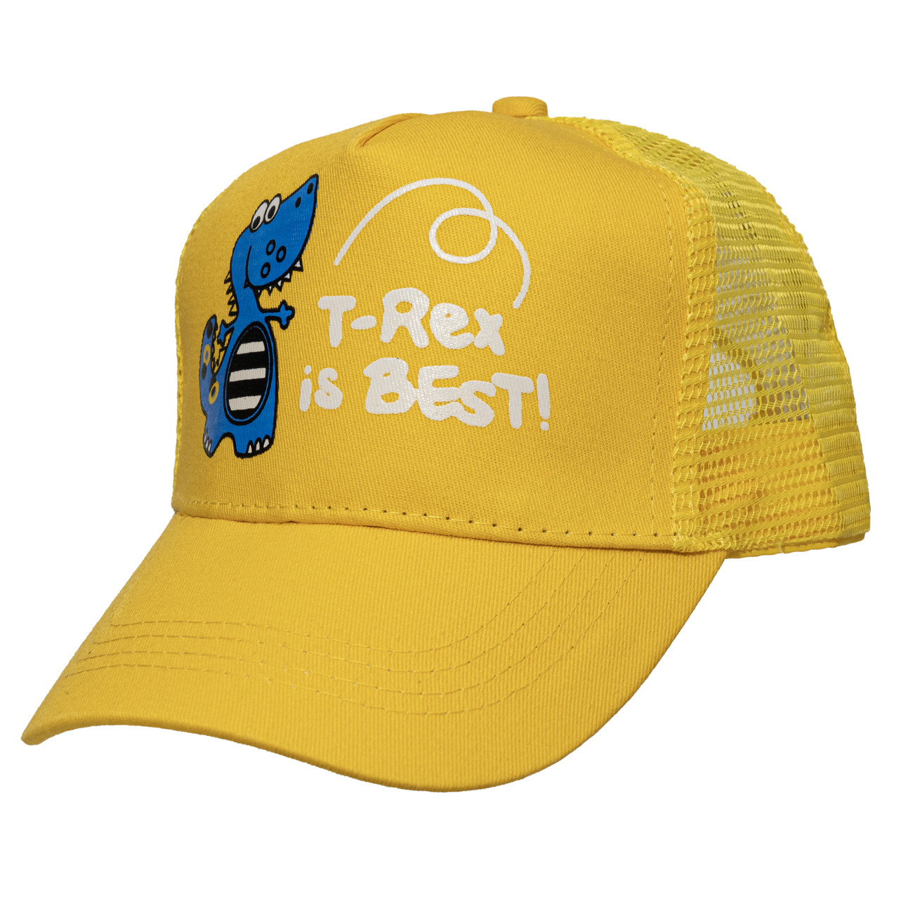 Кепка дитяча "T-Rex is Best", жовтий, 48-54 см, 3-8 років, бавовна, арт. 518905