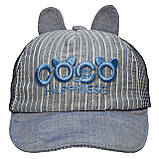 Кепка дитяча з написом, синій, 43-48 см, 1-3 роки, бавовна, арт. 518929, фото 2