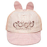 Кепка дитяча з написом, рожевий, 43-48 см, 1-3 роки, бавовна, арт. 518936, фото 2