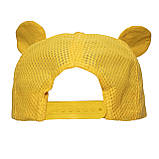 Кепка дитяча ведмедик, жовтий, 47-52 см, 2-8 років, бавовна, арт. 519278, фото 4