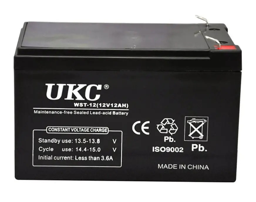 Акумуляторна батарея UKC 12v 12 А 12 В 12 А