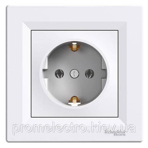 Розетка Schneider-Electric Asfora з заземленням EPH2900121, фото 1