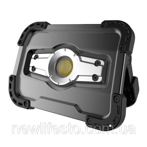 Ліхтар-прожектор акумуляторний 10 W з POWERBANK 5000 mAh (Made in GERMANY) FL-1002W, фото 1