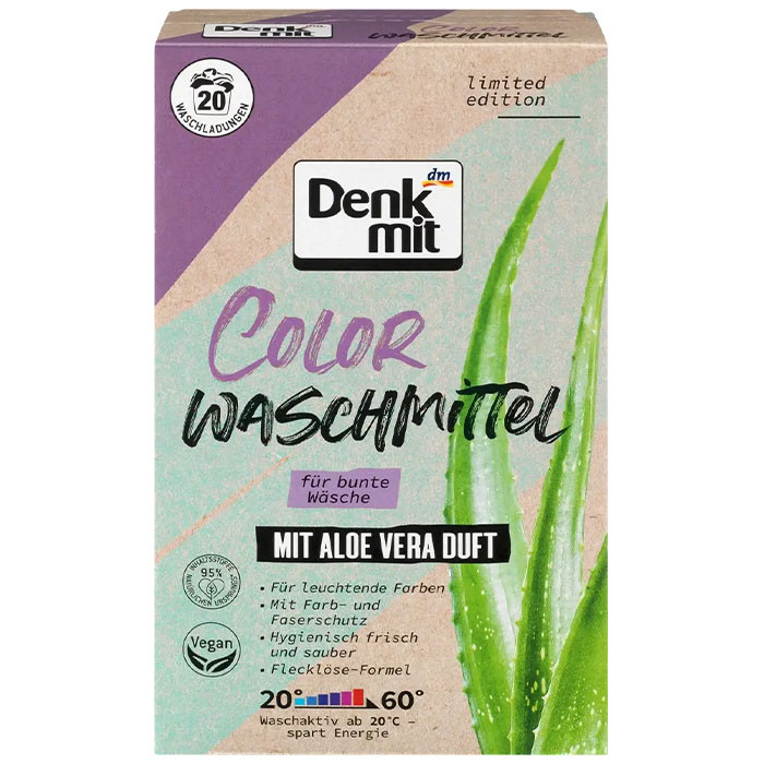 Пральний порошок Denkmit Color Aloe Vera кольоровий 1,35 кг