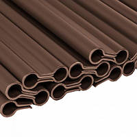 Кліпси для огороджувальних стрічок SOLID, коричневі, 19 см, 20 шт.