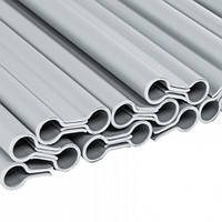 Кліпси для огороджувальних стрічок SOLID, світло-сірі, 19 см, 20 шт.