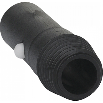 Пластиковий перехідник з різьби на систему Vikan CLICK 78 мм чорний