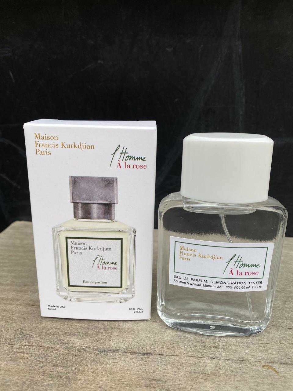 Мини - тестер Duty Free 60 ml Maison Francis Kurkdjian L'Homme À La Rose , Мейсон Франсис єль хом А ля роза