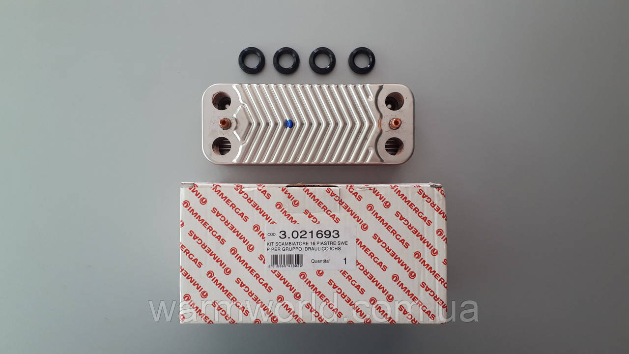 3.021693 Теплообмінник ГВП Nike / Eolo Mini 28 3 Е Immergas, фото 1