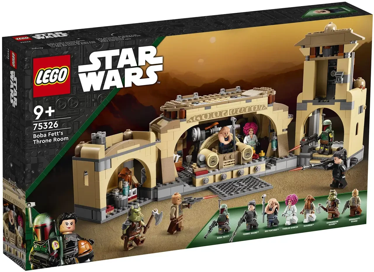 Конструктор ЛЕГО Lego Star Wars Тронний зал Боби Фетта 75326