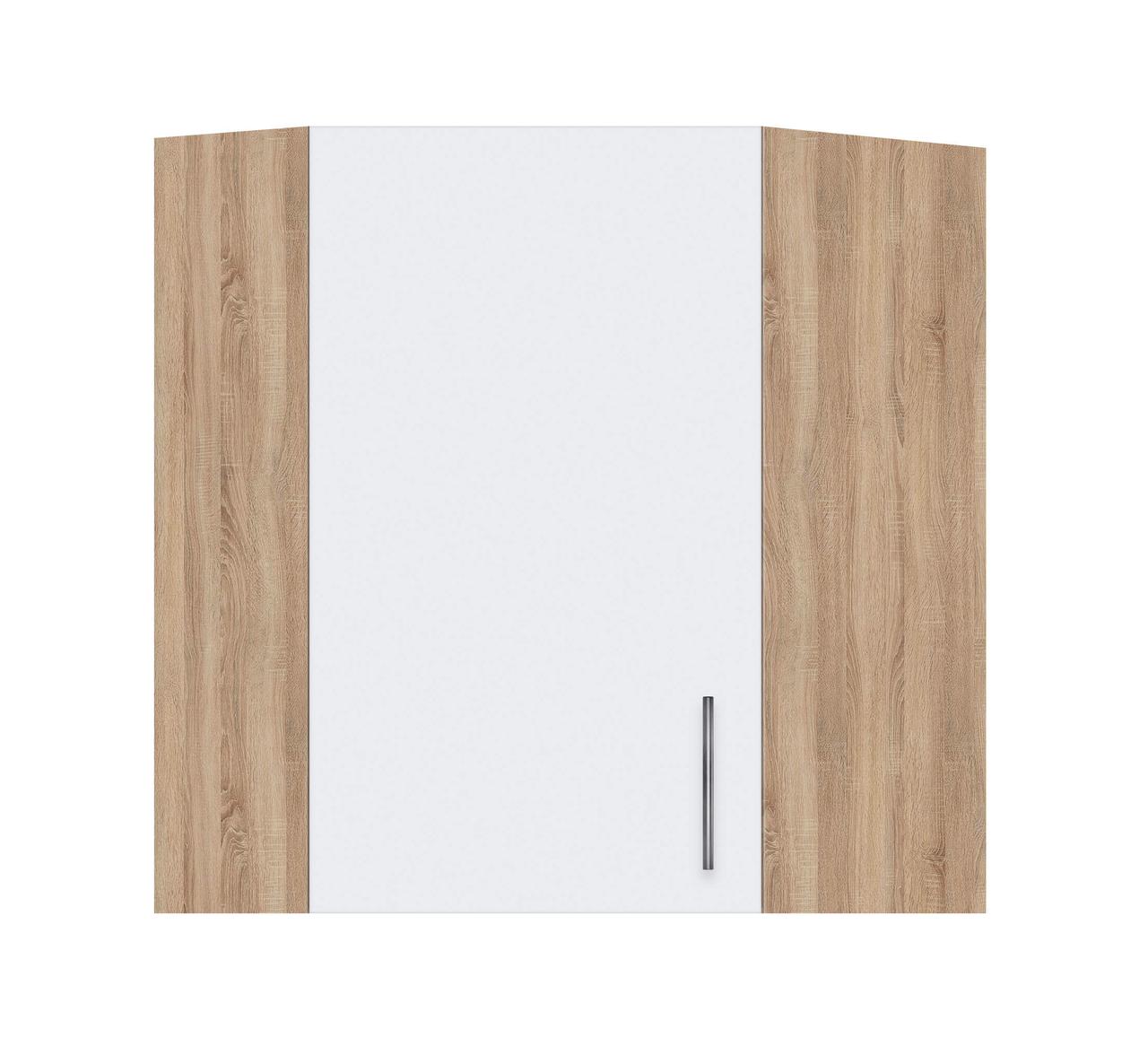 Кутова шафа навісної МАКСІ-Мебель Дуб сонома/Білий гладкий (72040), фото 1