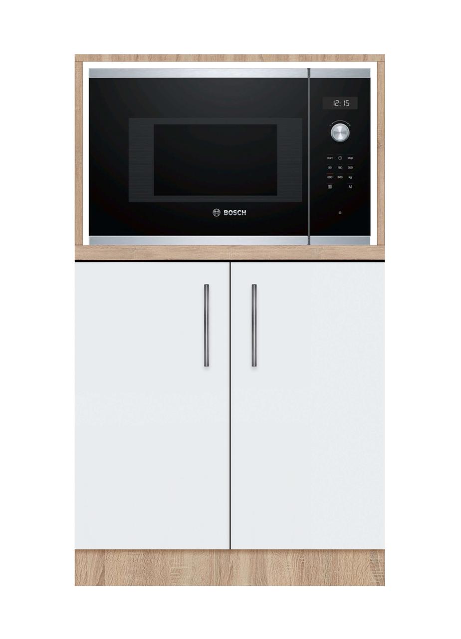 Тумба дводверна без ящиків з відділом під МВ піч зі стільницею 1-ї категорії (складська програма) ЛЮКС, фото 1