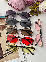 Солнцезащитные очки Ромбы унисекс, стильные солнцезащитные очки 2023, МИКС