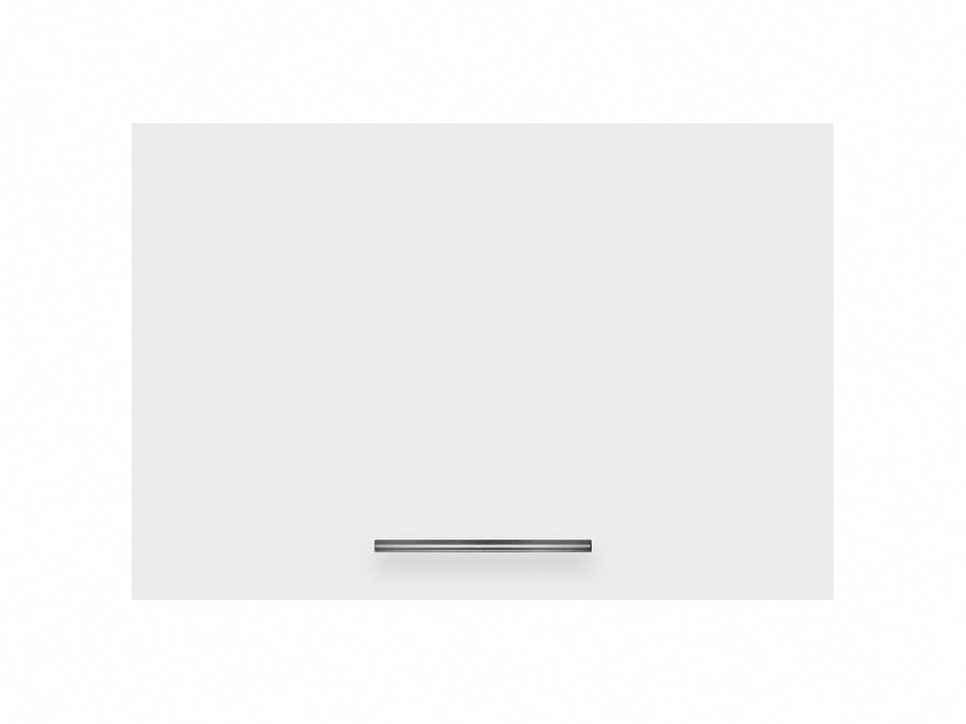 Навісна шафа закрита (однодверна — двері горизонтально) ОКАП ЛЮКС ширина 500 МАКСІ-МЕбель Дуб сонома/Білий, фото 1